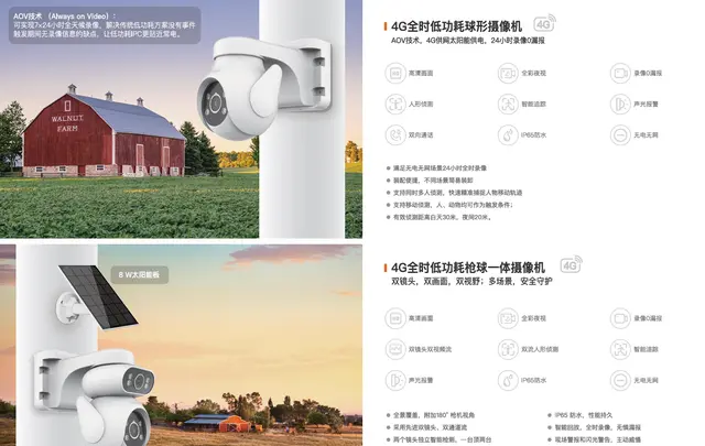 4G全时低功耗枪球一体摄像机